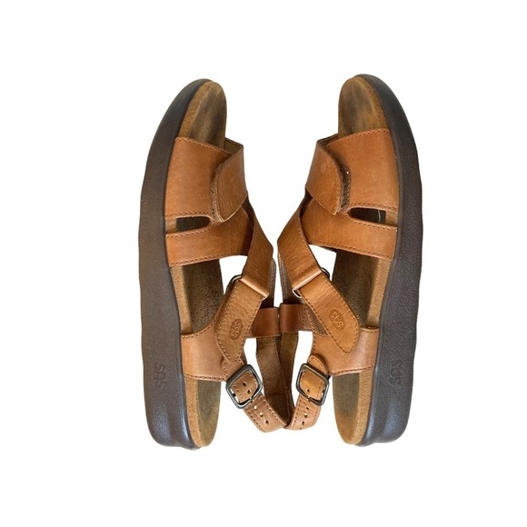 SAS Tripad Comfort Tan Strappy Huggy All Day Sandals Sz 10N - Picture 8 of 12